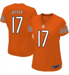 Nike NFL Chicago Bears #17 Alshon Jeffery Orange Women's Elite Alternate