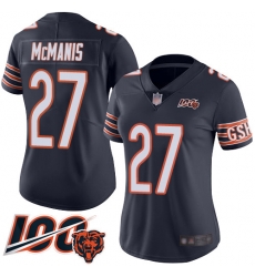 Women Chicago Bears 27 Sherrick McManis Navy Blue Team Color 100th Season Limited Football Jersey