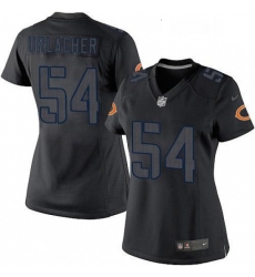 Womens Nike Chicago Bears 54 Brian Urlacher Limited Black Impact NFL Jersey