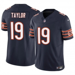 Youth Chicago Bears 19 Tory Taylor Navy 2023 F U S E  Vapor Stitched Football Jersey