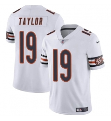 Youth Chicago Bears 19 Tory Taylor White Vapor Stitched Football Jersey