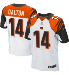 Mens Nike Cincinnati Bengals 14 Andy Dalton Elite White NFL Jersey