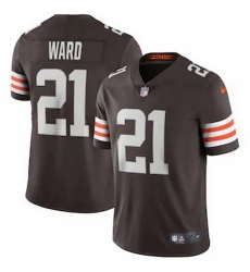 Cleveland Browns 21 Denzel Ward Men Nike Brown 2020 Vapor Limited Jersey