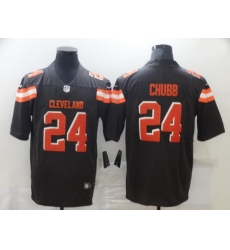 Nike Cleveland Browns 24 Nick Chubb Brown Vapor Untouchable Limited Jersey