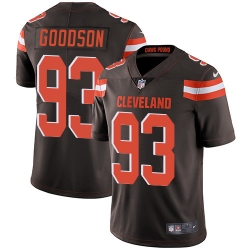 Nike Cleveland Browns 93 B J  Goodson Brown Team Color Men Stitched NFL Vapor Untouchable Limited Jersey