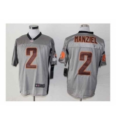 Nike cleveland browns 2 Johnny Manziel grey Elite shadow NFL Jersey