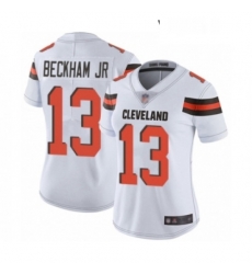 Womens Odell Beckham Jr Limited White Nike Jersey NFL Cleveland Browns 13 Road Vapor Untouchable