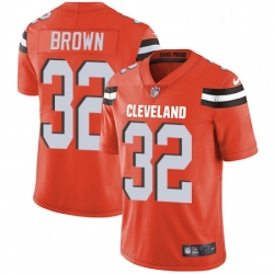 Youth Nike Cleveland Browns 32 Jim Brown Elite Orange Alternate NFL Jersey