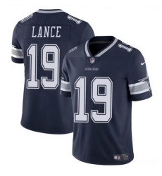 Men Dallas Cowboys 19 Trey Lance Navy Vapor Untouchable Limited Stitched Football Jersey