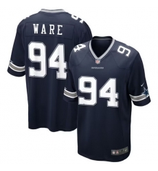 Men Dallas Cowboys 94 DeMarcus Ware Navy Vapor Limited Stitched Jersey