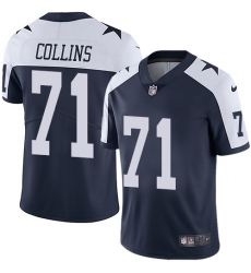 Nike Cowboys #71 La 27el Collins Navy Blue Thanksgiving Mens Stitched NFL Vapor Untouchable Limited Throwback Jersey