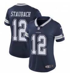 Womens Nike Dallas Cowboys 12 Roger Staubach Elite Navy Blue Team Color NFL Jersey