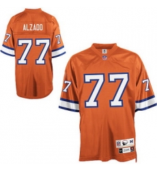 Denver Broncos 77 Lyle Alzado Orange Jersey Throwback