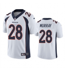 Men Denver Broncos 28 Latavius Murray White Vapor Untouchable Stitched Jersey