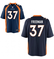 Nike Broncos 37 Royce Freeman Navy Alternate Elite Jersey