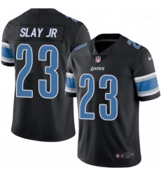 Men Nike Detroit Lions 23 Darius Slay Jr Limited Black Rush Vapor Untouchable NFL Jersey