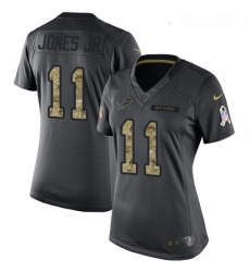 Womens Nike Detroit Lions 11 Marvin Jones Jr Limited Black 2016 Salute to Service NFL Jersey