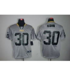 Nike Green Bay Packers 30 John Kuhn Grey Elite Lights Out NFL Jersey