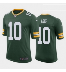 men jordan love green bay packers green vapor limited jersey 