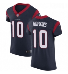 Men Nike Houston Texans 10 DeAndre Hopkins Navy Blue Team Color Vapor Untouchable Elite Player NFL Jersey