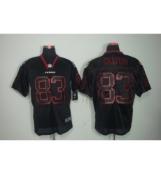 Nike Houston Texans 83 Kevin Walter Lights Out Black Elite NFL Jersey