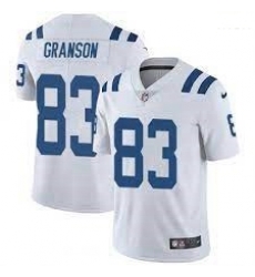 Men Indianapolis Colts 83 Indianapolis Colts Kylen Granson White Limited Jersey