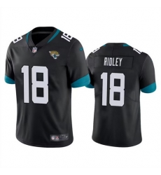 Men Jacksonville Jaguars 18 Calvin Ridley Black Vapor Untouchable Limited Stitched Jersey