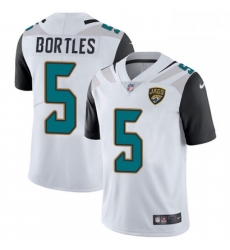 Men Nike Jacksonville Jaguars 5 Blake Bortles White Vapor Untouchable Limited Player NFL Jersey