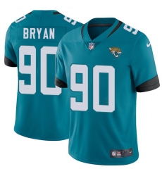 Nike Jaguars #90 Taven Bryan Teal Green Alternate Men Stitched NFL Vapor Untouchable Limited Jersey