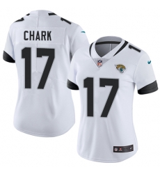 Nike Jaguars #17 DJ Chark White Womens Stitched NFL Vapor Untouchable Limited Jersey