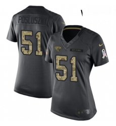 Womens Nike Jacksonville Jaguars 51 Paul Posluszny Limited Black 2016 Salute to Service NFL Jersey