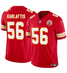 Men  Kansas City Chiefs 56 George Karlaftis Red 2024 F U S E Vapor Untouchable Limited Stitched Football Jersey