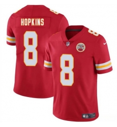 Men  Kansas City Chiefs 8 DeAndre Hopkins Red Vapor Untouchable Limited Stitched Football Jersey