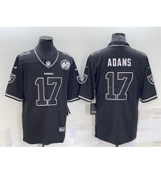 Men Las Vegas Raiders 17 Davante Adams Black Shadow Vapor Limited Stitched Jersey