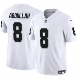 Men Las Vegas Raiders 8 Ameer Abdullah White F U S E Vapor Stitched Football Jersey