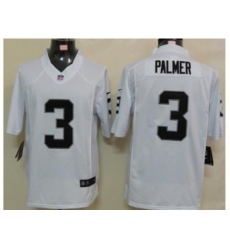 Nike Oakland Raiders 3 Carson Palmer white Limited NFL Jersey