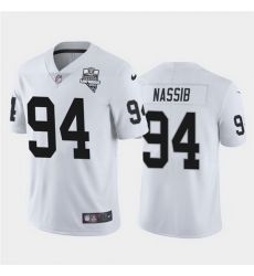 Nike Raiders 94 Carl Nassib White 2020 Inaugural Season Vapor Untouchable Limited Jersey