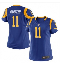 Nike Rams #11 Tavon Austin Royal Blue Alternate Womens Stitched NFL Elite Jersey