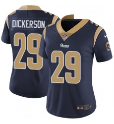 Womens Nike Los Angeles Rams 29 Eric Dickerson Elite Navy Blue Team Color NFL Jersey