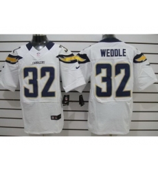 Nike San Diego Chargers 32 Eric Weddle White Elite NFL Jersey