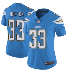 Nike Chargers #33 Tre Boston Electric Blue Alternate Womens Stitched NFL Vapor Untouchable Limited Jersey