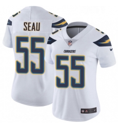 Womens Nike Los Angeles Chargers 55 Junior Seau Elite White NFL Jersey