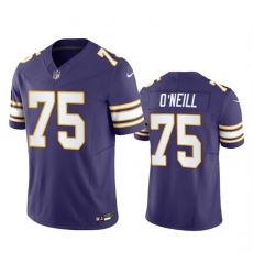 Men Minnesota Vikings 75 Brian O 27Neill Purple 2023 F U S E  Vapor Untouchable Limited Stitched Jersey