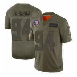 Youth Minnesota Vikings 94 Jaleel Johnson Limited Camo 2019 Salute to Service Football Jersey