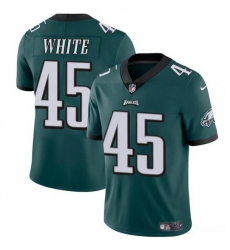 Men Philadelphia Eagles 45 Devin White Green Vapor Untouchable Limited Stitched Football Jersey