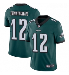 Mens Nike Philadelphia Eagles 12 Randall Cunningham Midnight Green Team Color Vapor Untouchable Limited Player NFL Jersey