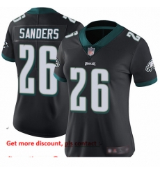 Eagles 26 Miles Sanders Black Alternate Women Stitched Football Vapor Untouchable Limited Jersey