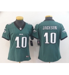 Women Nike Eagles 10 DeSean Jackson Green Vapor Untouchable Limited Jersey