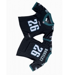 Women Philadelphia Eagles 26 Saquon Barkley Black F U S E  Vapor Untouchable Limited Stitched Football Jersey