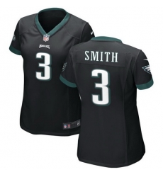 Women Philadelphia Eagles 3 Nolan Smith Black 2023 Draft Stitched Football Jersey